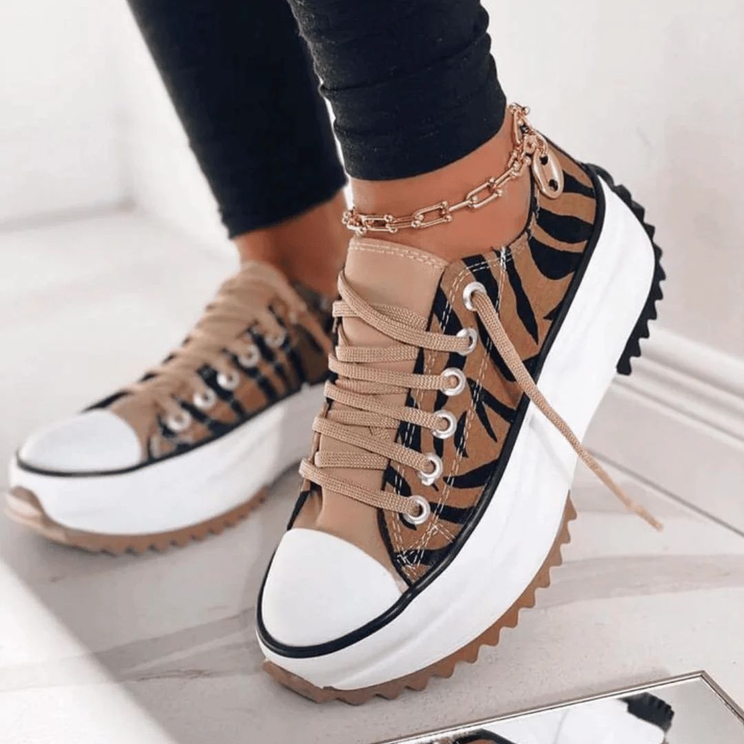 MILA | LEATHER PLATFORM SNEAKERS