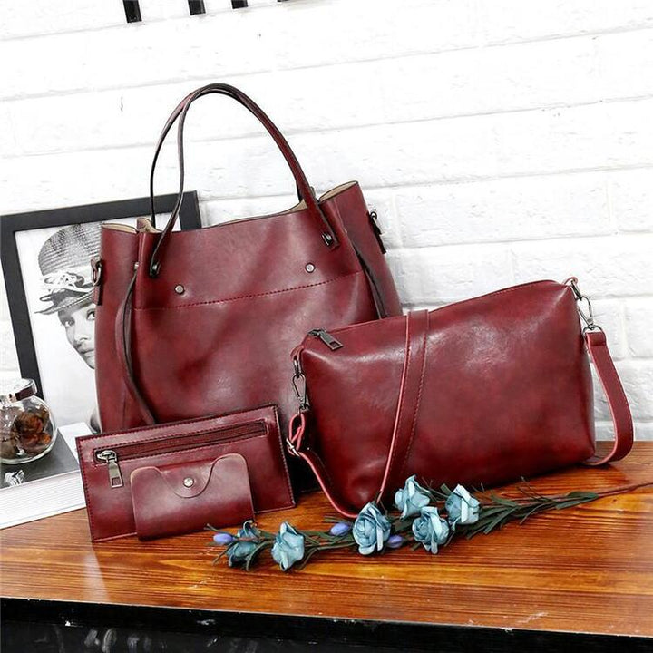 RED - VINTAGE 4-PIECE BAG SET