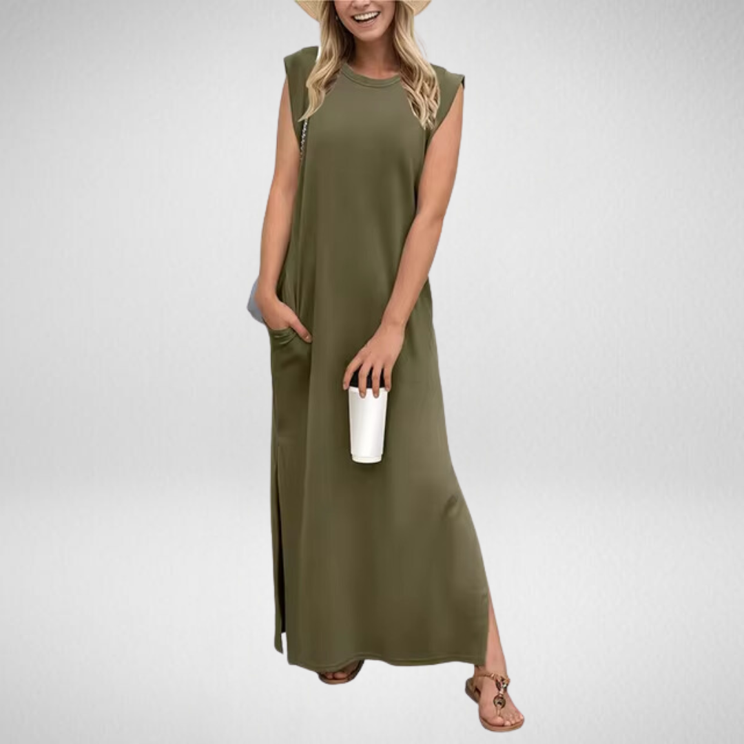 DAPHNE | SLEEVELESS MAXI DRESS