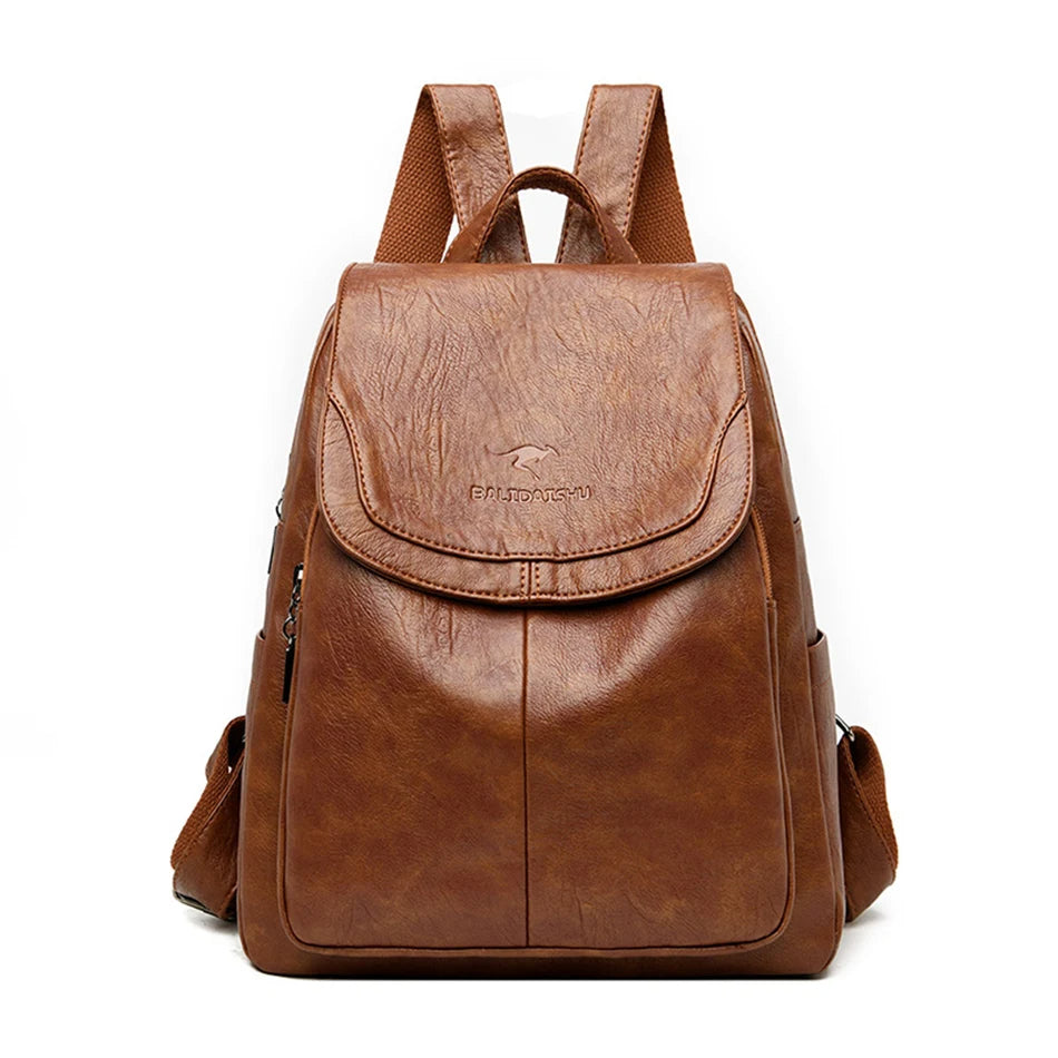 ALLENA | ANTI-THEFT BACKPACK MADE OF LEATHER