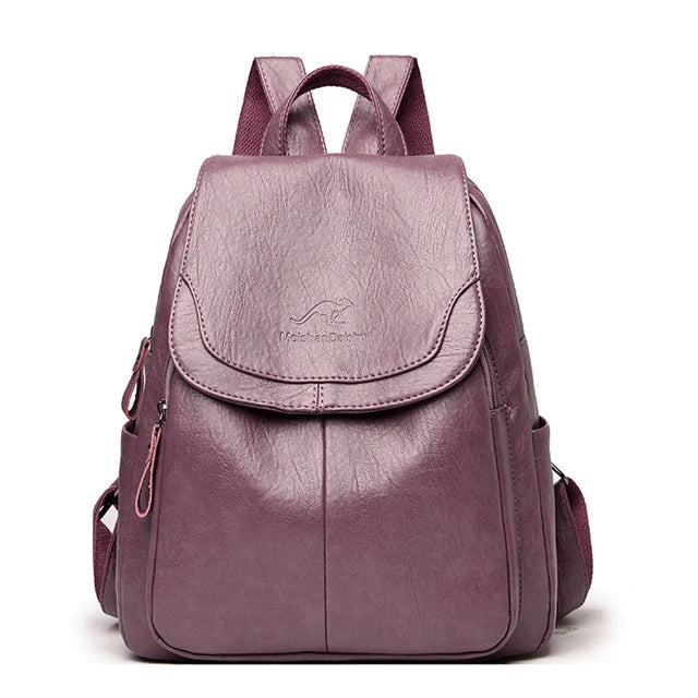 ALLENA | ANTI-THEFT BACKPACK MADE OF LEATHER