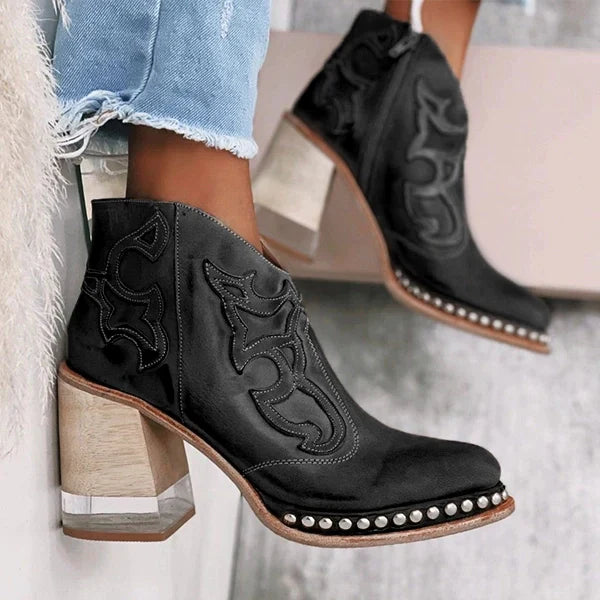 NORWICH | COMFORT EMBROIDERED LEATHER BOOTS