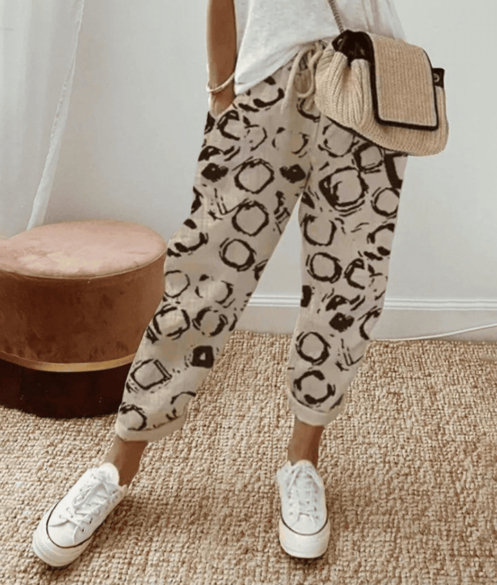 LILLY | CHIC TROUSERS IN COTTON-LINEN