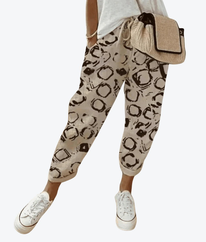 LILLY | CHIC TROUSERS IN COTTON-LINEN