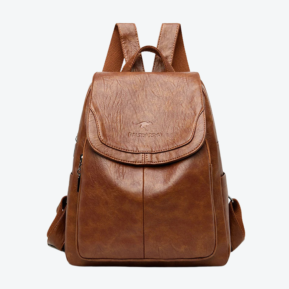 ALLENA | ANTI-THEFT BACKPACK MADE OF LEATHER