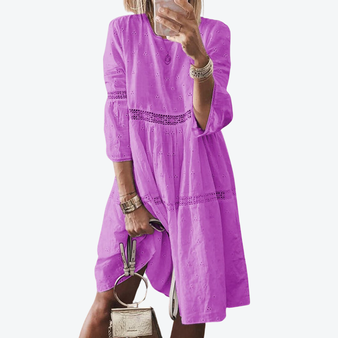 MARZIA | ELEGANT EMBROIDERED DRESS