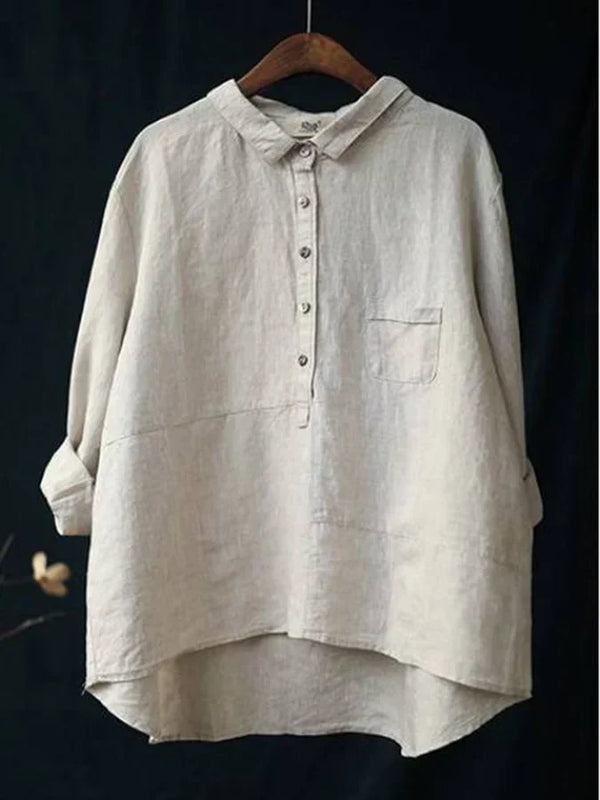 LIVIA | WOMEN'S LINEN LONG SLEEVE SHIRT