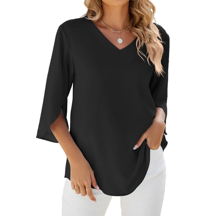 SARA | V-NECK BLOUSE