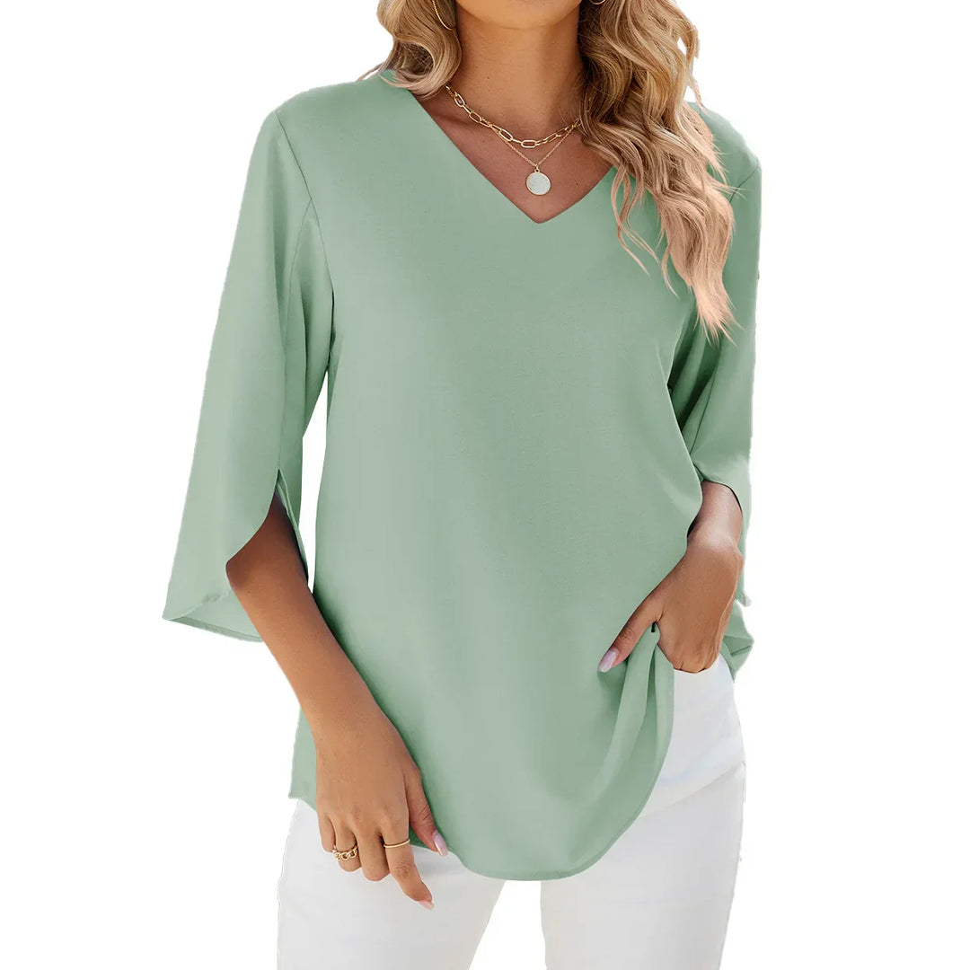 SARA | V-NECK BLOUSE