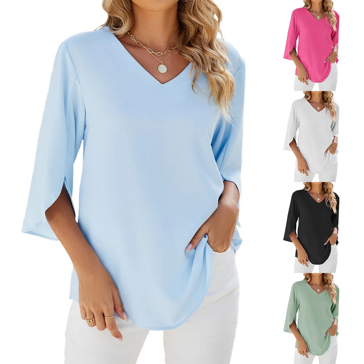 SARA | V-NECK BLOUSE